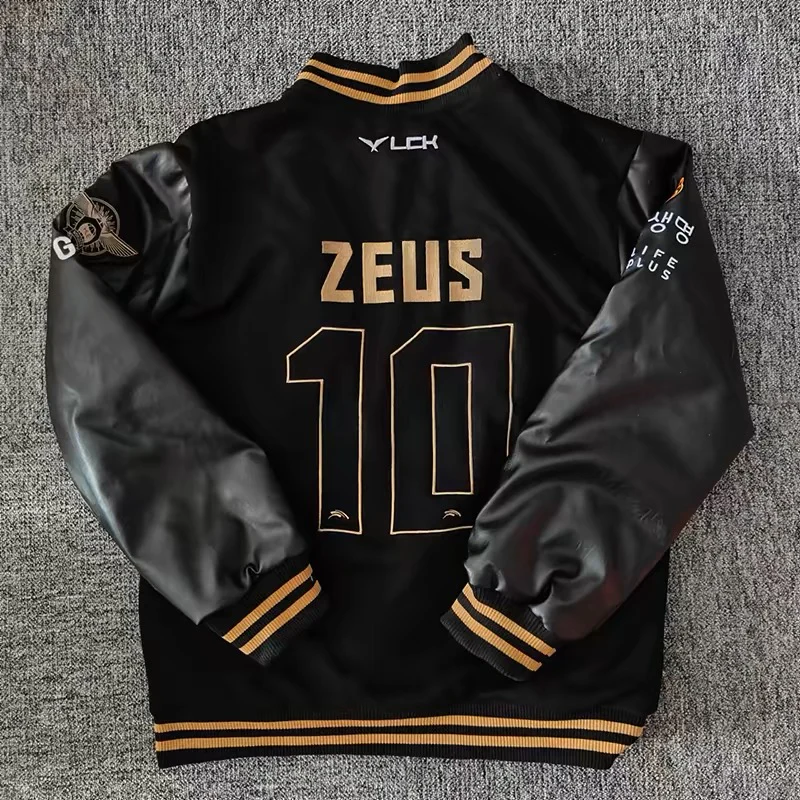 2024 World Championship HLE Baseball Jersey American PU Leather Team Jersey / S14 Expedition Viper Embroidered Jacket - Image 7