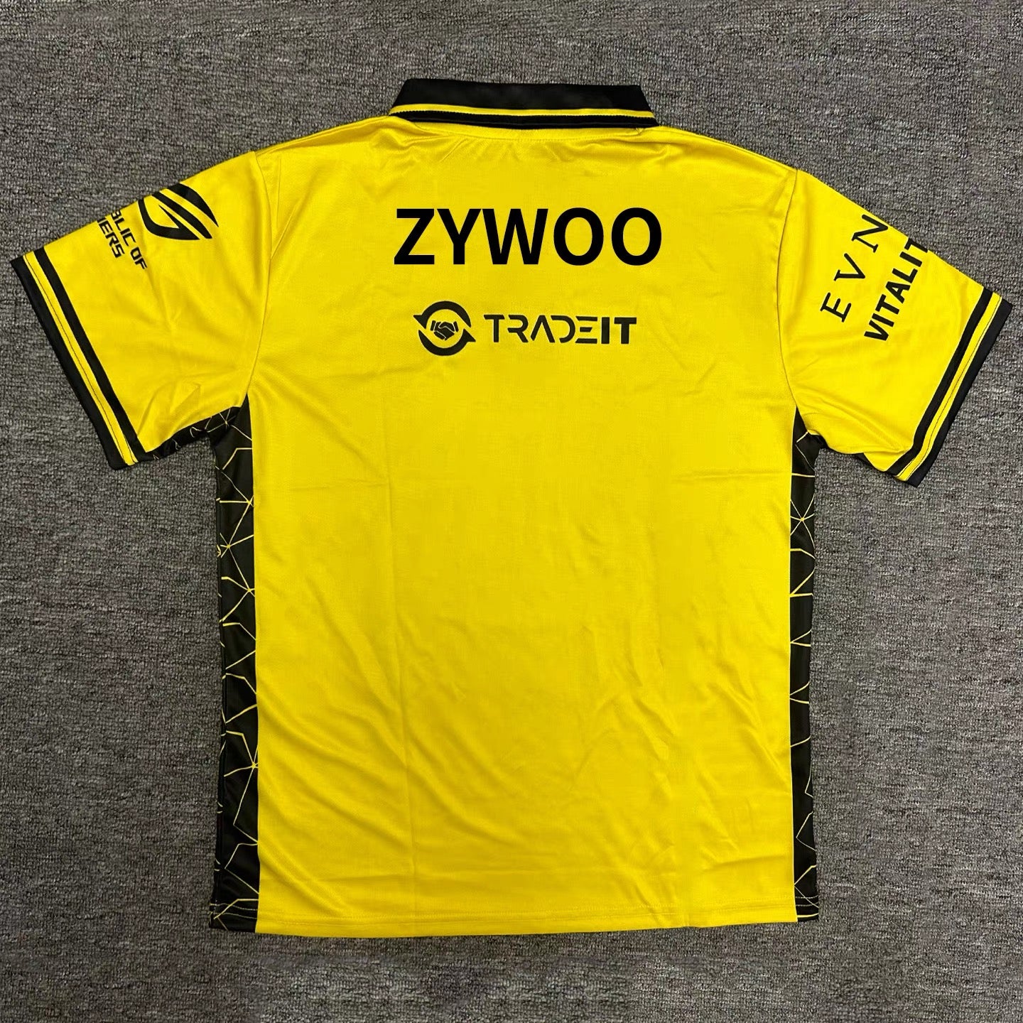 2025 Vitality Team | CSGO ZYWOO/ROPZ Yellow Polo Shirt - Image 2