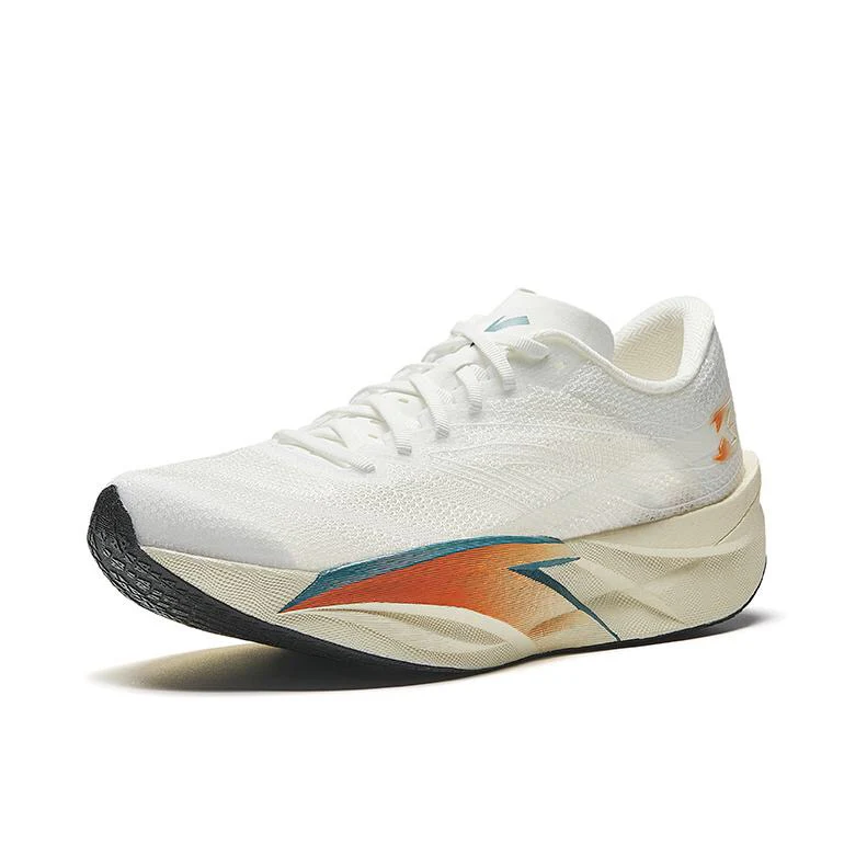 （Women & Men）Anta C202 6.0 Marathon Racing Shoes - White/Orange/Blue - Image 2