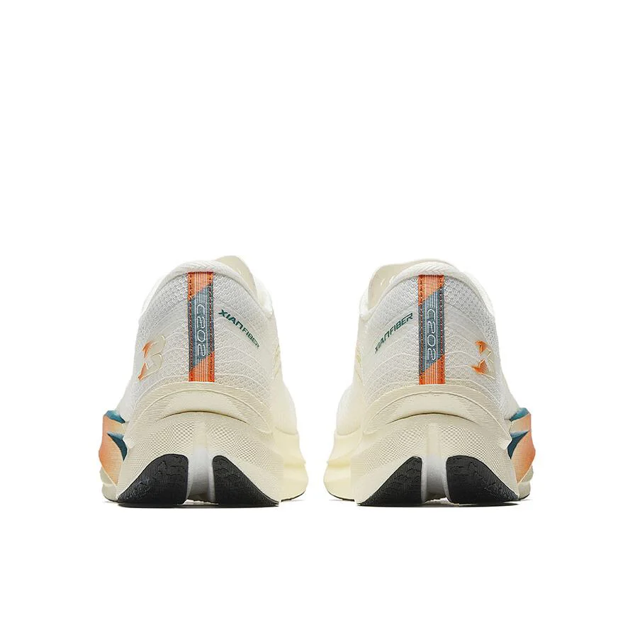 （Women & Men）Anta C202 6.0 Marathon Racing Shoes - White/Orange/Blue - Image 4