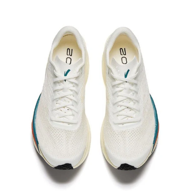 （Women & Men）Anta C202 6.0 Marathon Racing Shoes - White/Orange/Blue - Image 5