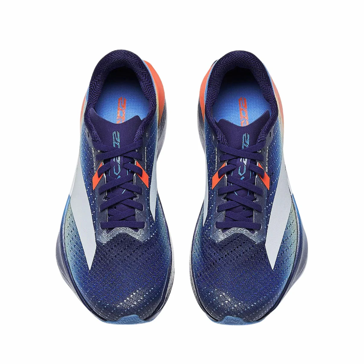 （Women & Men）Anta C202 7.0 Double-Layer Nitrogen 85 Technology Running Shoes - Blue/Orange - Image 5