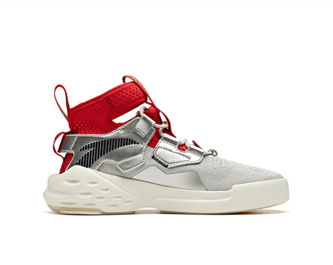 Anta Men's Badao Coca Cola x Zero Silver Red - Image 2