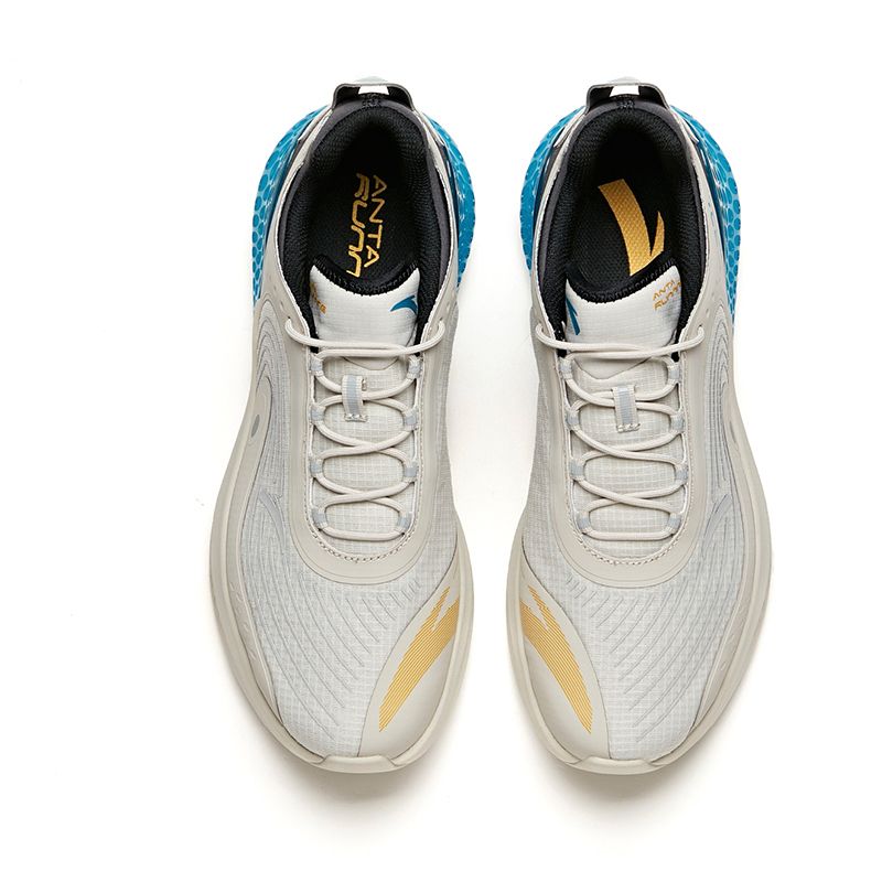 Anta Men's C37+ Plus Running Gray/Black/Blue - Image 6