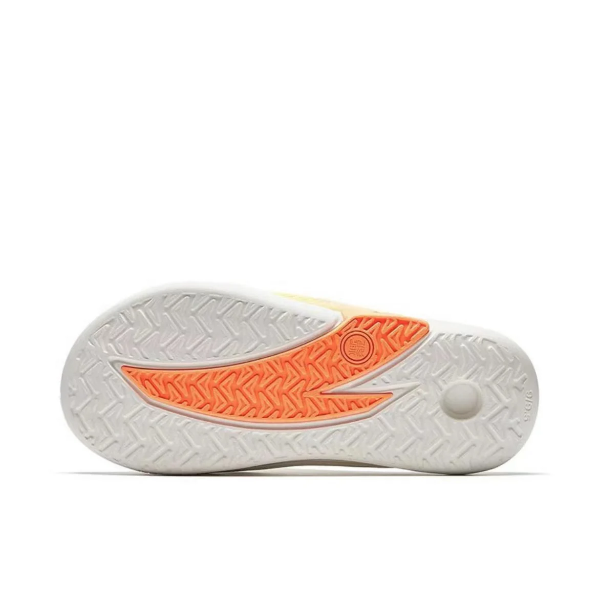 Anta Nitrogen Bubble Leisure Sports Recovery Slippers - White/Orange/Green - Image 3