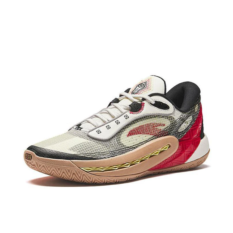 Anta Shock Wave 6 - White/Black/Red - Image 2