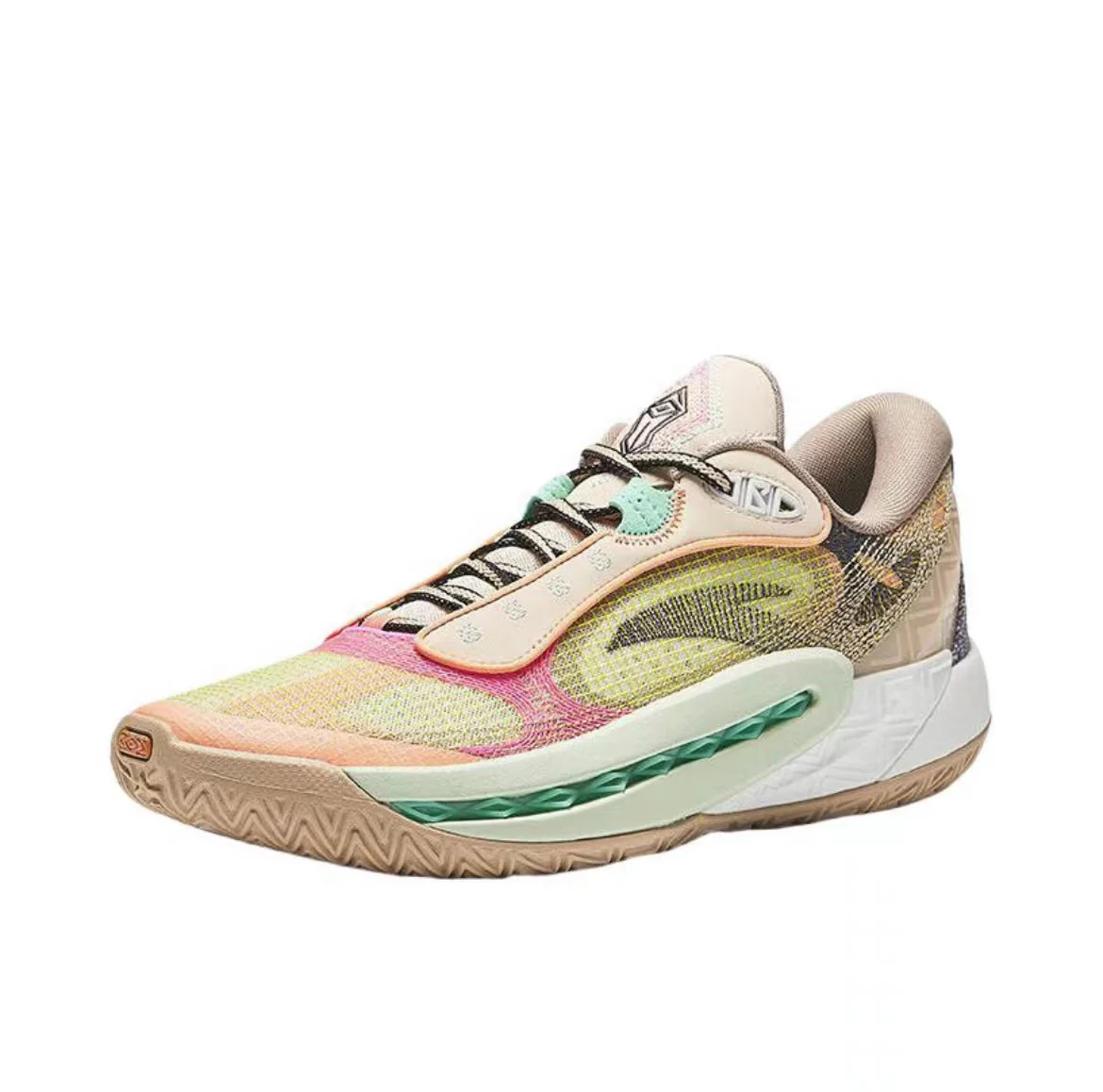 (Women & Men）Anta Shock Wave 6 - Yellow/Brown/Pink - Image 2