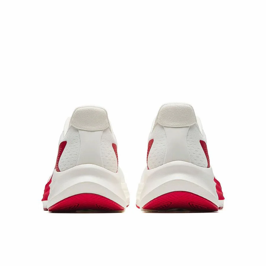【Yibo Wang】 Anta Stinger 6 Fabric PP Film Running Shoes - White/Classic Red - Image 4