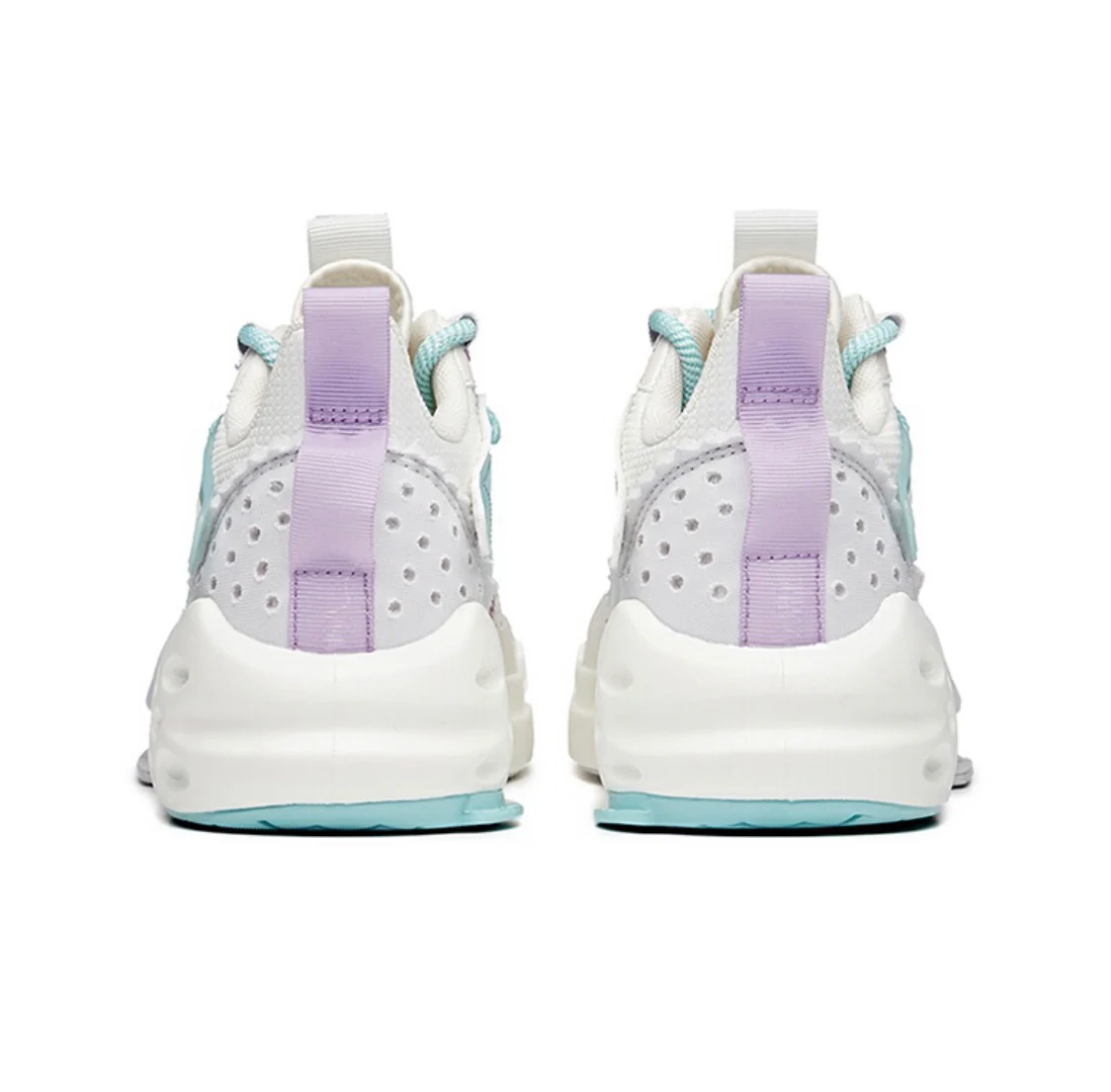 Anta Women’s  Badao Mid Sneakers White/Blue/Gray - Image 4