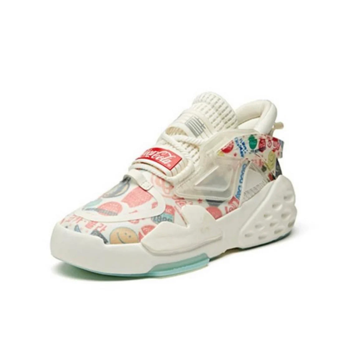 Anta Women's Badao x Coca Cola White/Red/Blue - Image 2