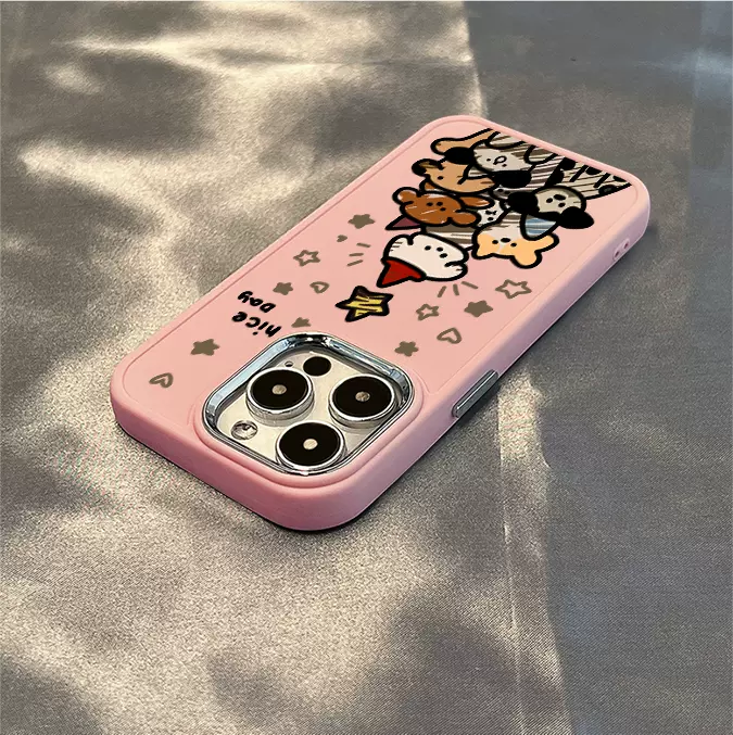 Christmas Tree/Puppy/Fireworks iPhone Case - Image 3
