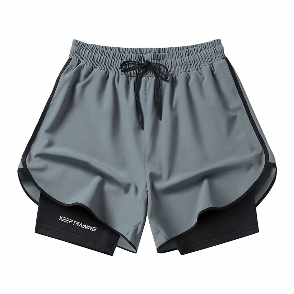 Double-layer Marathon/Running Quick-drying Shorts - Image 12