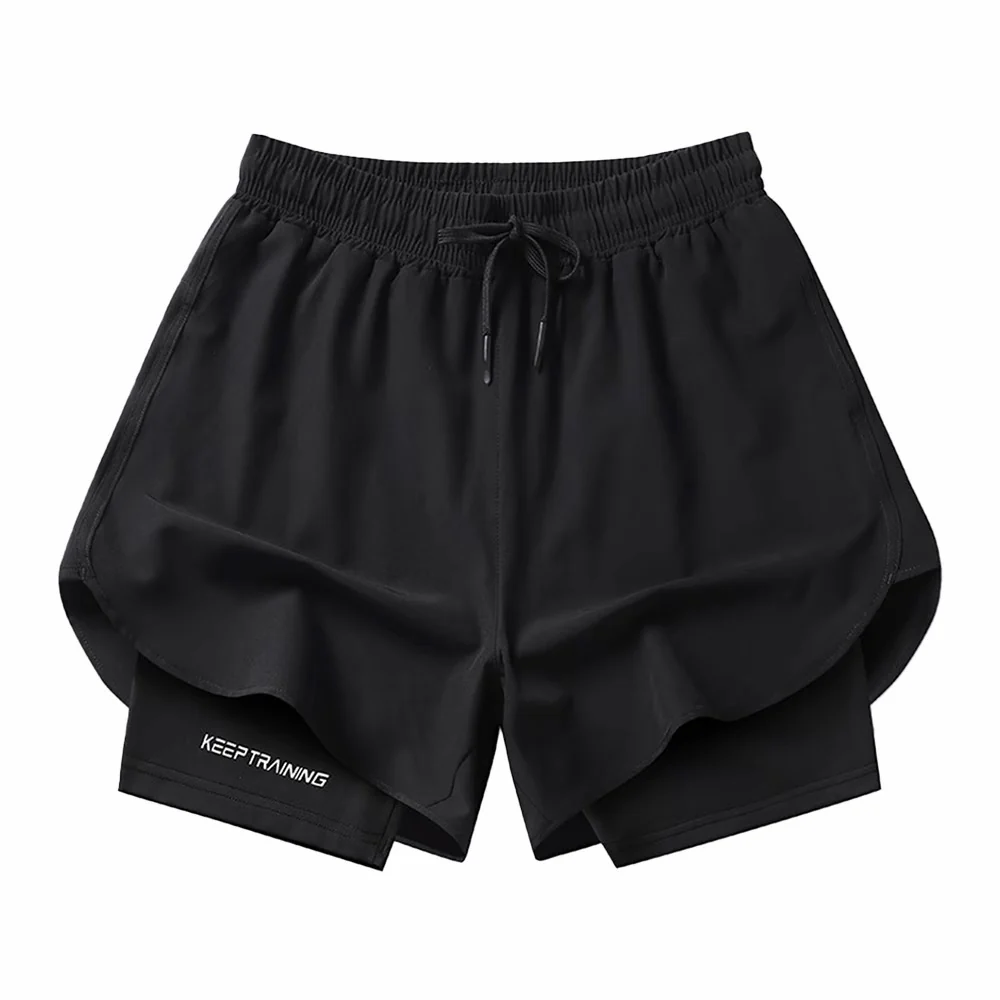 Double-layer Marathon/Running Quick-drying Shorts - Image 13