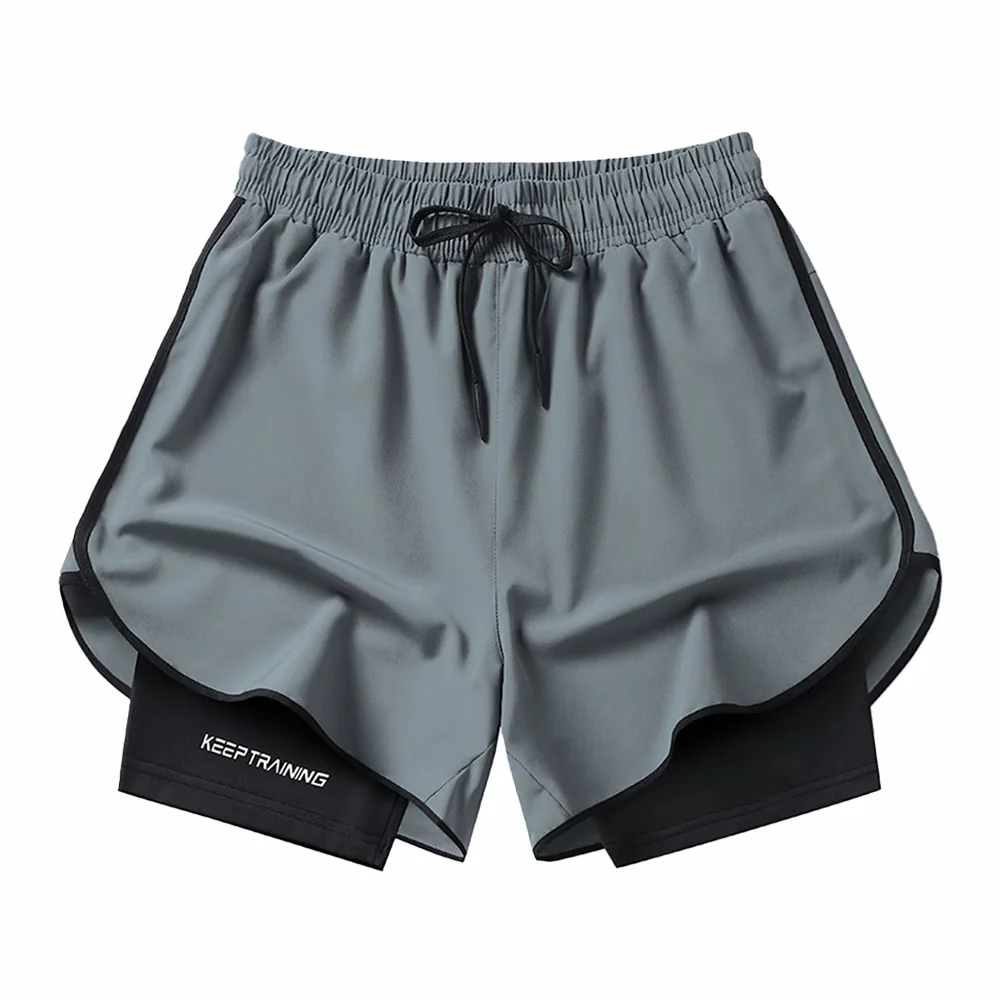 Double-layer Marathon/Running Quick-drying Shorts - Image 3