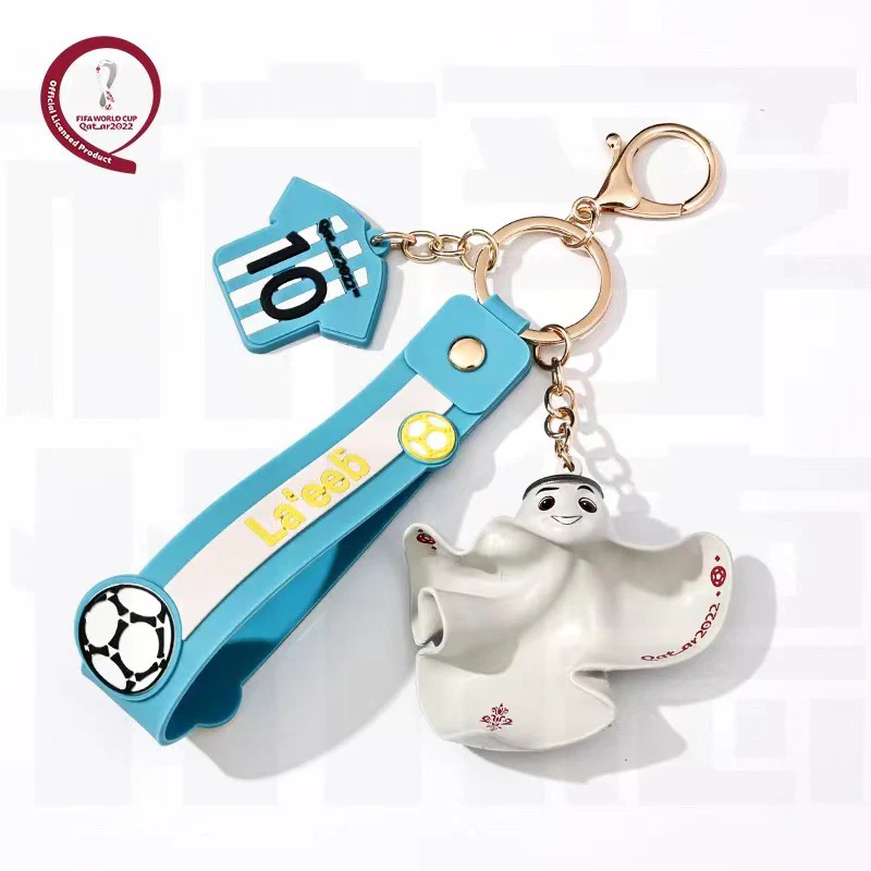 FIFA2022 Qatar World Cup Soccer Souvenir Argentina Brazil Keychain - Image 4