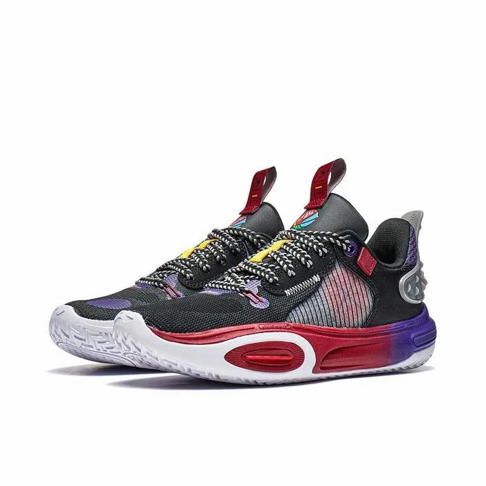 （Kids）Li-Ning Wade All City 11 - Black/Red/Purple - Image 2
