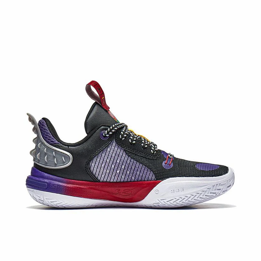 （Kids）Li-Ning Wade All City 11 - Black/Red/Purple - Image 3