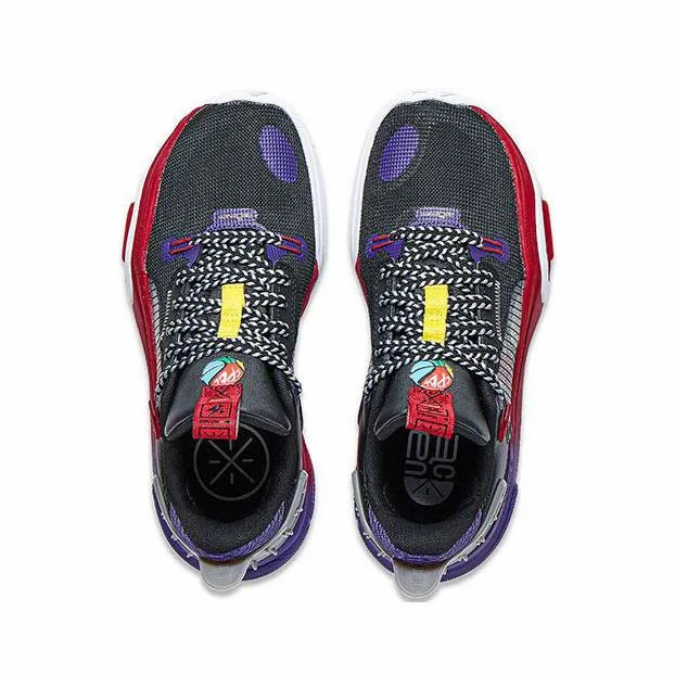 （Kids）Li-Ning Wade All City 11 - Black/Red/Purple - Image 4