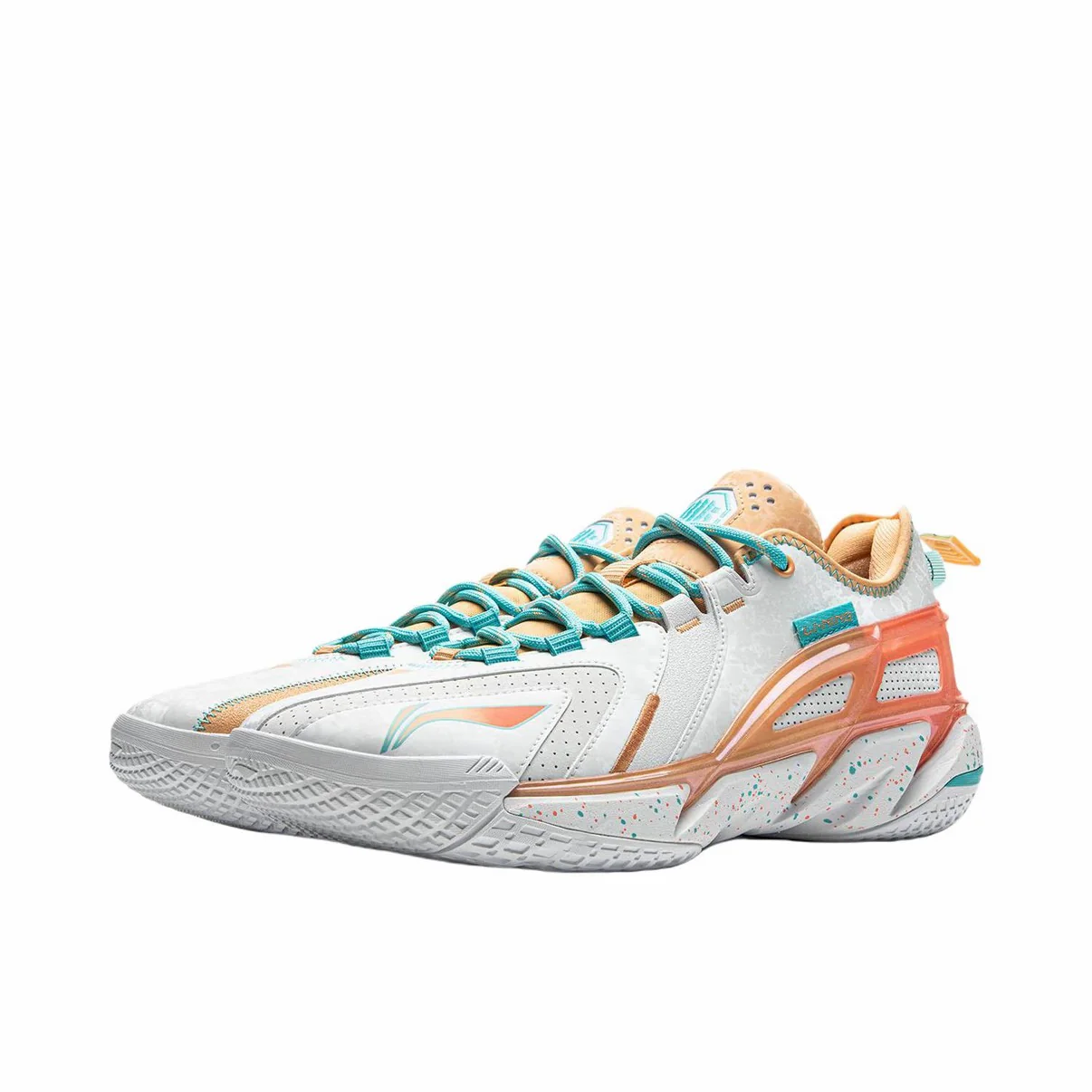 Li-Ning Badfive 4.5 - White/Orange - Image 2