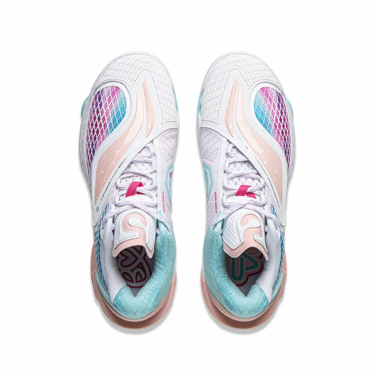 Li-Ning Badfive 5 Low - White/Pink - Image 5