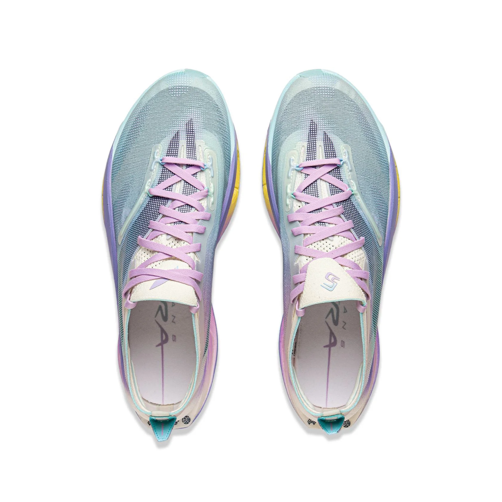 (Men)Li-Ning Feidian 5 Ultra Marathon Running Shoes - Blue/Purple - Image 5