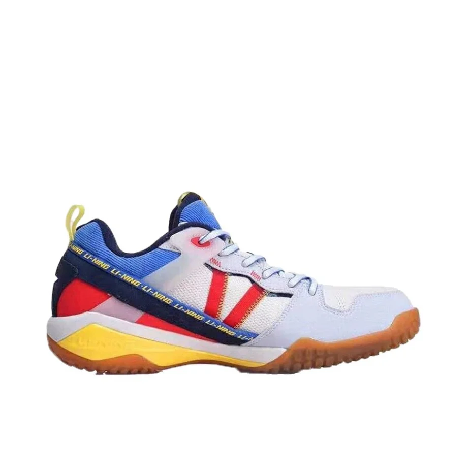 【Shi Yu Qi 】Li-Ning Invincible Ace Badminton Shoes - White/Red/Blue - Image 4