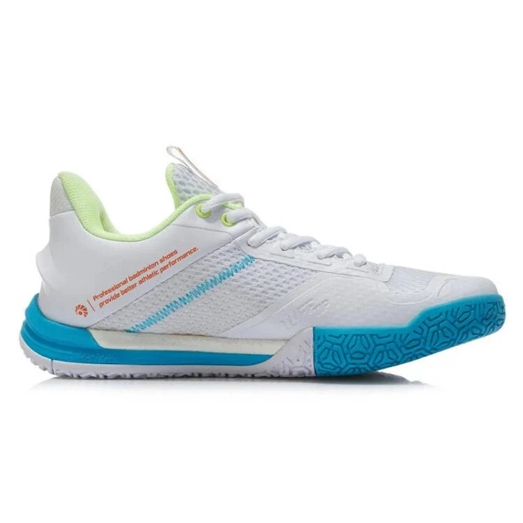 Li-Ning Saga SE Badminton Shoes - White/Blue - Image 5