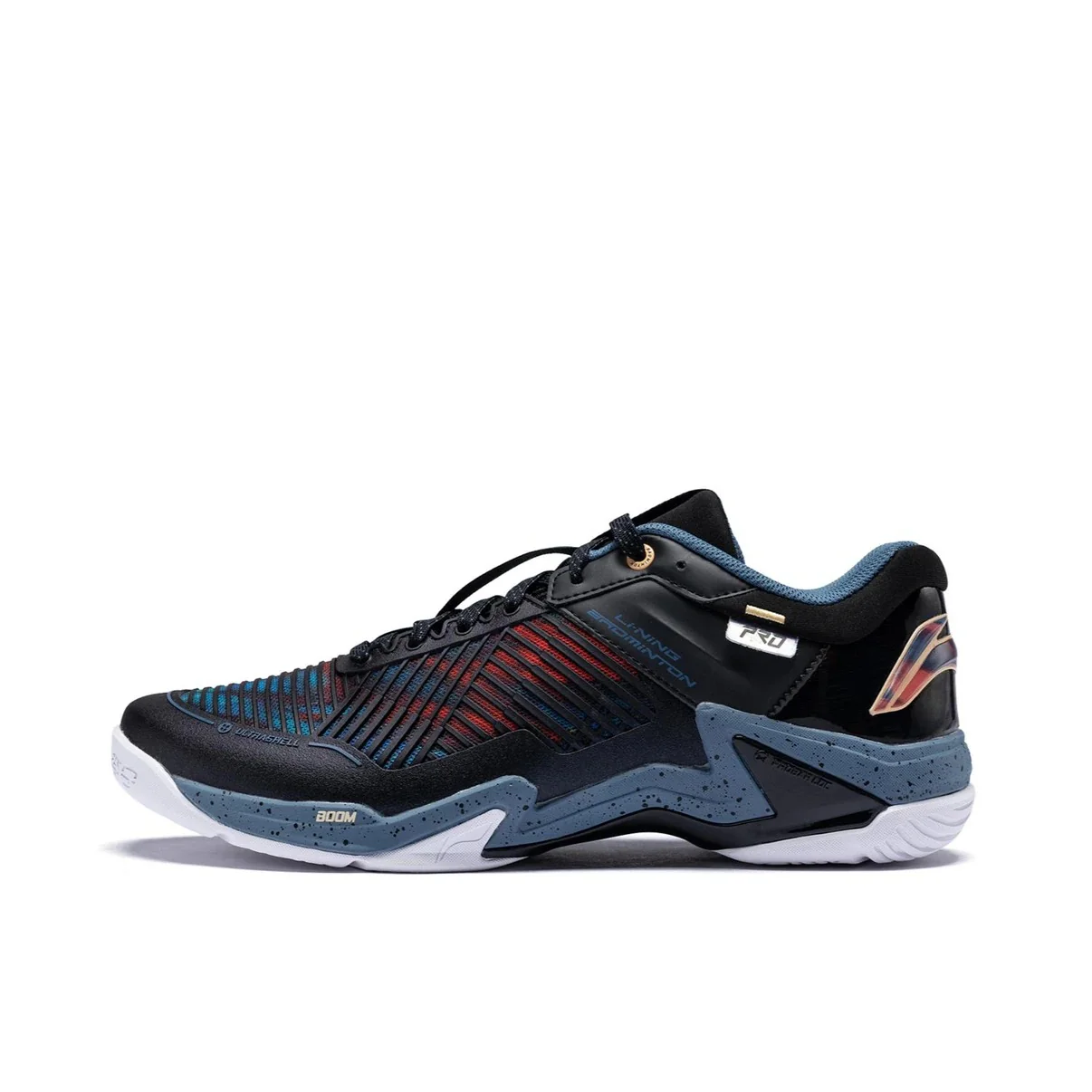 Li-Ning Thunder Pro Badminton Shoes - Black Blue