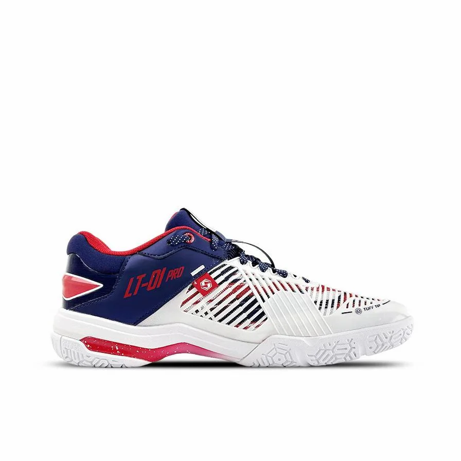 Li-Ning Thunder Pro Badminton Shoes - White/Blue - Image 6
