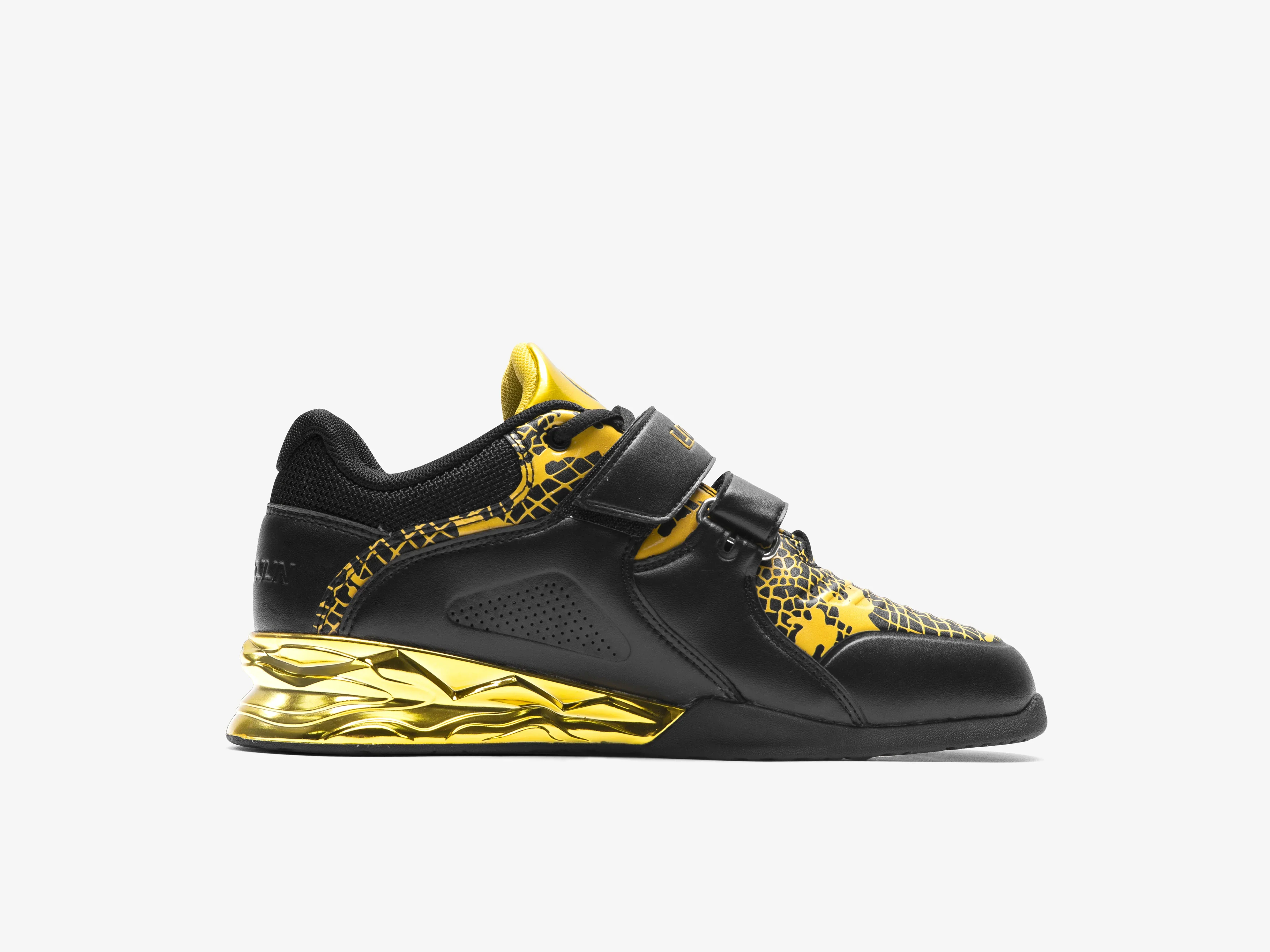 Lu Xiaojun Lifter 1.0 Professional Weightlifting Shoes / Squat Shoes - Year of the Snake(Black/Gold) - Image 6