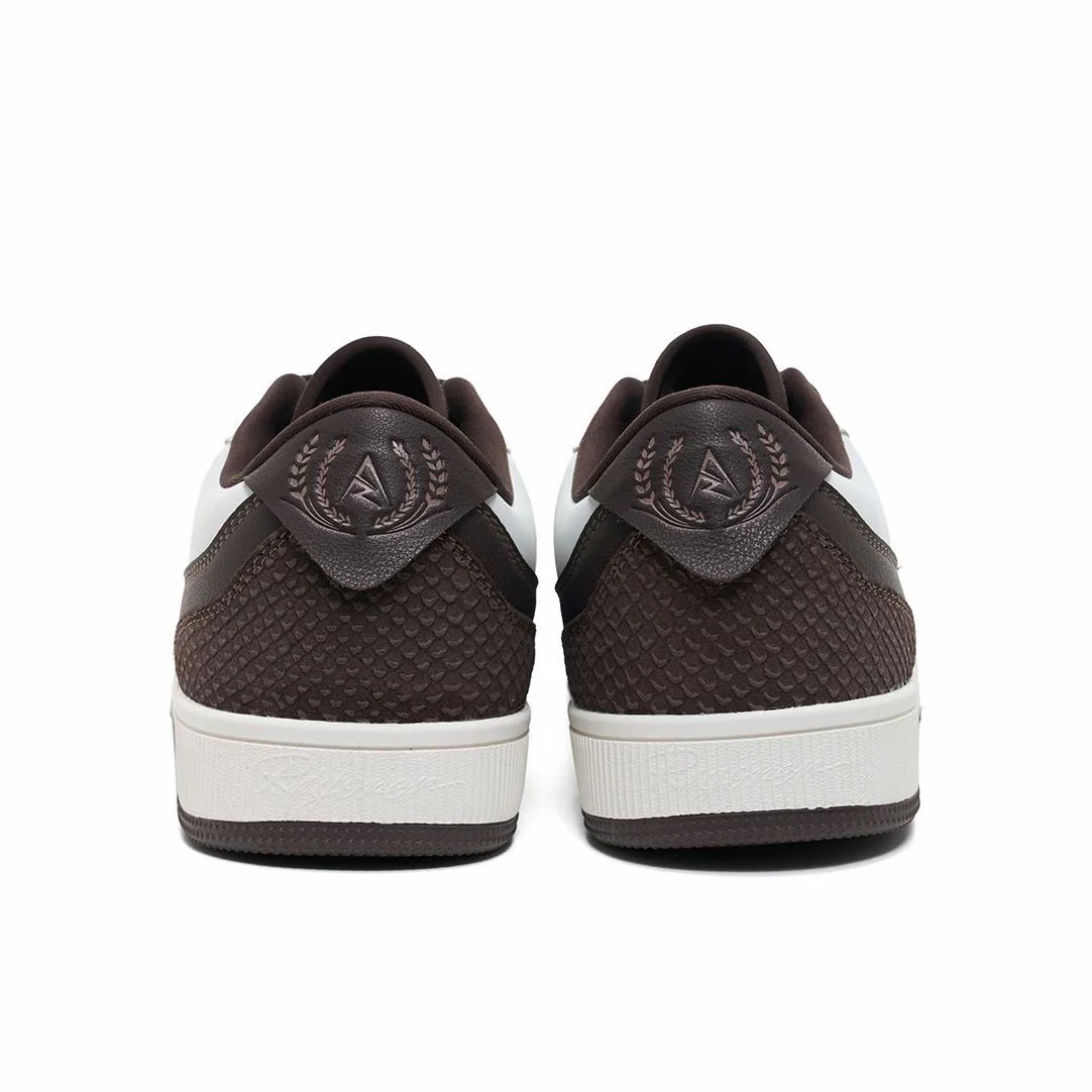 Austin Reaves x Rigorer Skateboard Shoes - White/Brown - Image 4