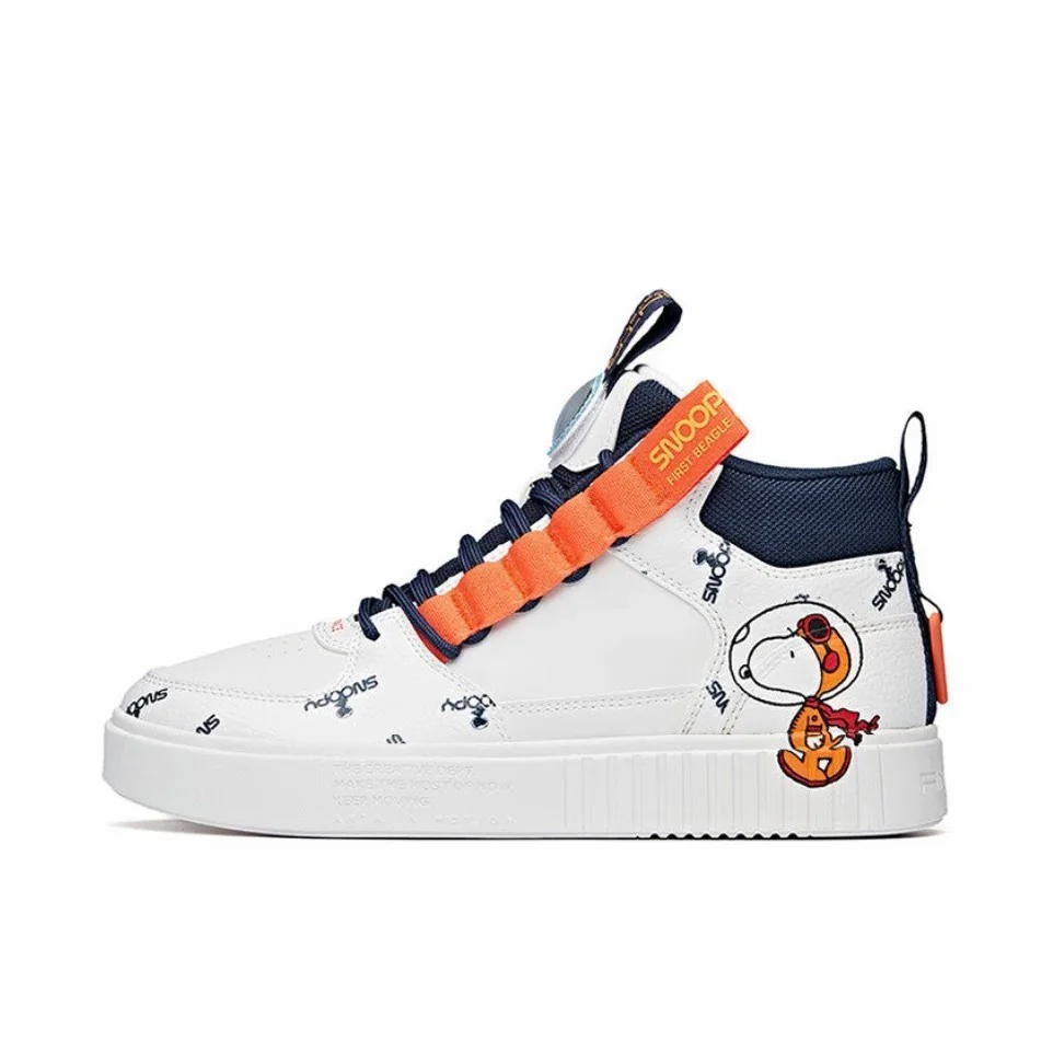 Snoopy x Anta Anti-slip Skateboard Shoes - White/Blue
