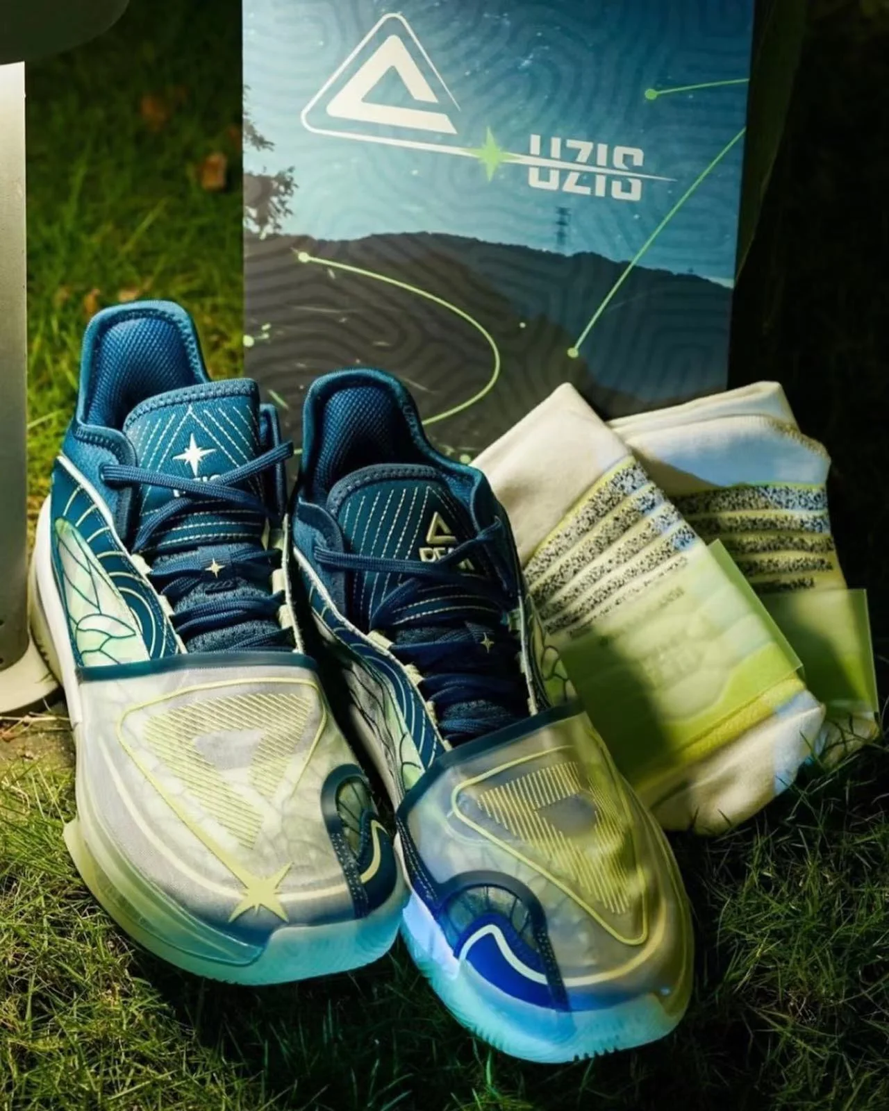 Uzis x Peak Andrew Wiggins Big Triangle - Firefly - Image 5