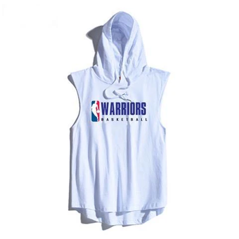 Warriors Team Sports Vest/Hooded Sleeveless Thin Quick-drying Shirt - Image 2