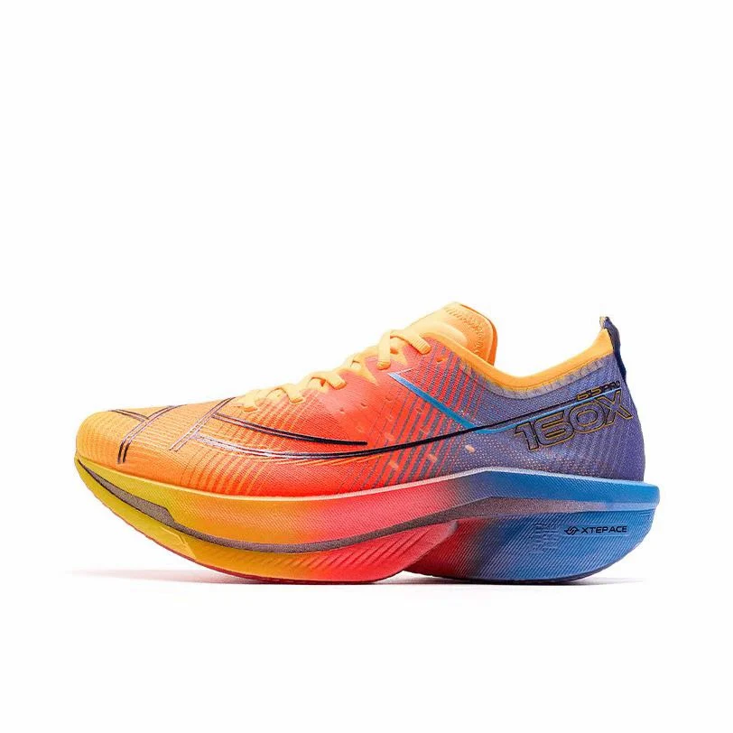 （Women & Men）Xtep 160X 6.5 Pro Running Shoes - Blue/Orange/Yellow