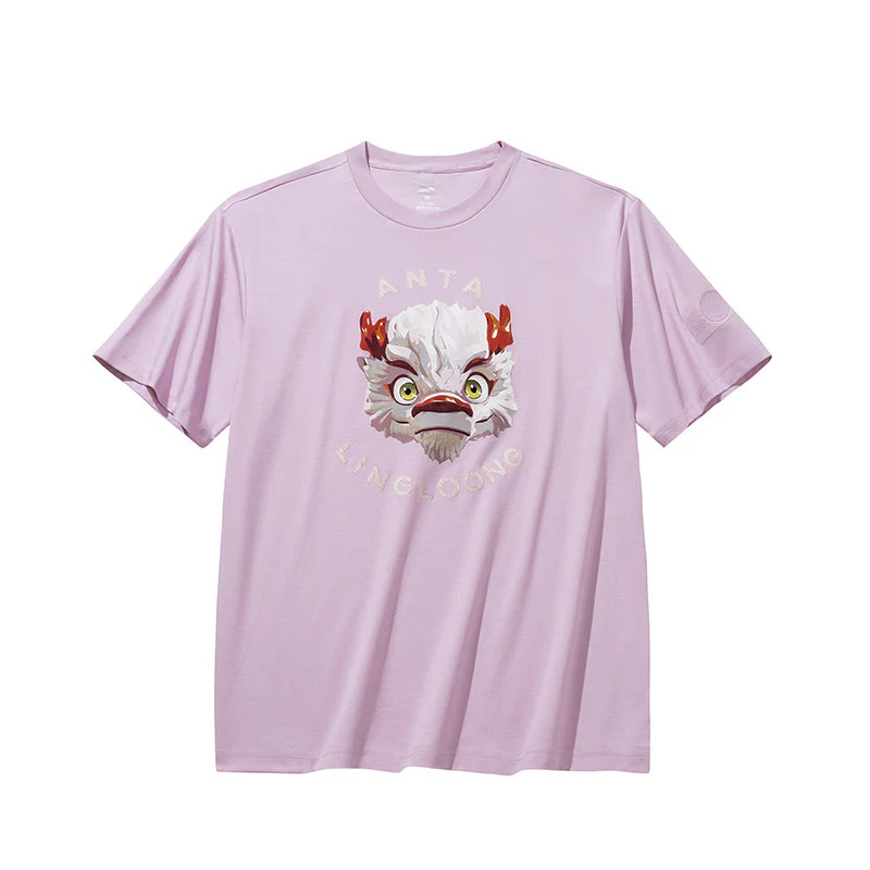 【Yibo Wang】Anta Ling Loong Tee 2024 Paris Olympics T-shirt - Shell Purple - Image 9