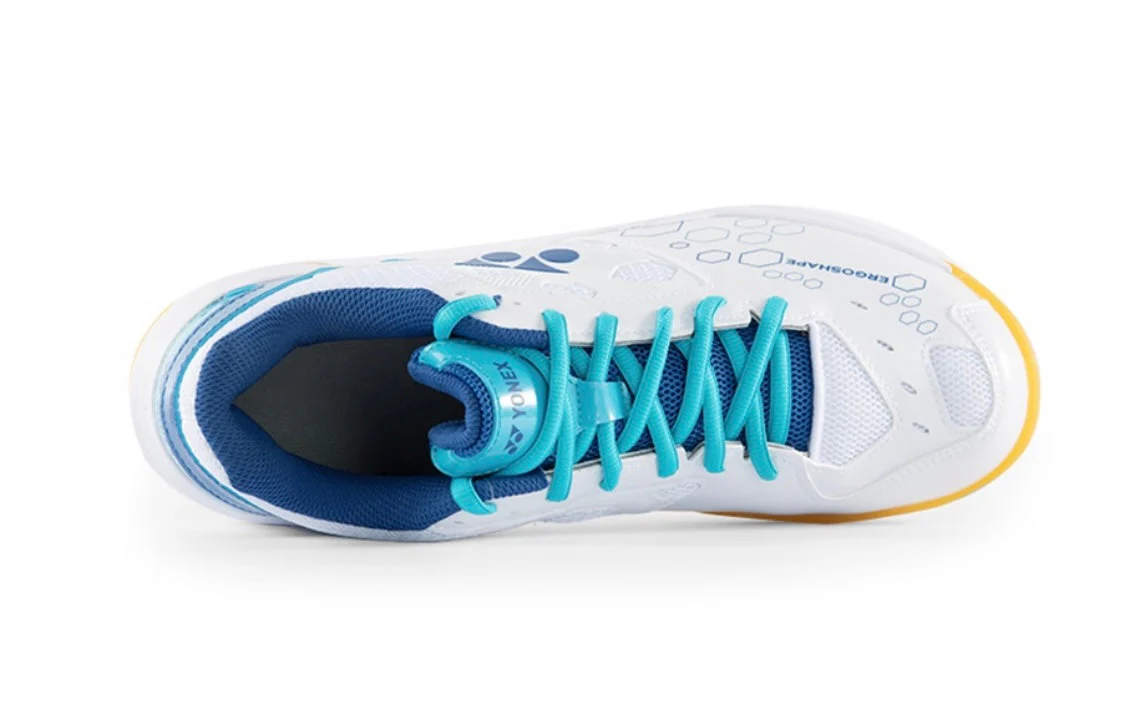 YONEX Power Cushion 2023 Professional Badminton Shoes - White/Blue - Image 4